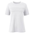 thumbnail image 4 of HXWCHs Women Solid Color T Shirts Best Seller Women's Summer Casual Tunic top Short Sleeve Crew Neck Blouse for Dressy Beach Fashion M White, 4 of 5