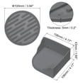 thumbnail image 2 of Uxcell Drink Coasters, 8pack Silicone Coasters for Drinks with 1 Holder, Round Anti-Slip Heat Resistant Coasters (Gray), 2 of 5