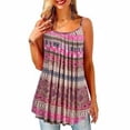 thumbnail image 2 of Verano Tops Correa Escote redondo Chaleco Sin mangas Impreso Paño de mujer, Tipo 3, M Advancent AP001971-20, 2 of 5