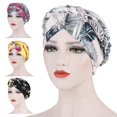thumbnail image 3 of Foulard Élastique à Imprimé Floral pour Femmes Chic Turban Chapeau Cancer Chimio Perte de Cheveux, 3 of 7