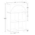 thumbnail image 5 of RiverRidge Kids Curve Appeal 23in Arched Bookcase with Cubby Storage Bookshelves - White, 5 of 5