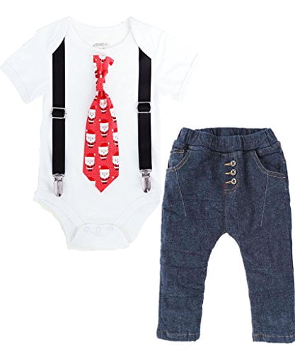 Mini Shatsu Baby Boys Marker Suspender Pants
