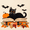 Orange Halloween Cat, variant on FORMRS 1-Subject Spiral Notebook 8" x 5" College Ruled 60 Refillable Sheet A5 Hard Cover, 2 Pack, Green Halloween Christmas Trees