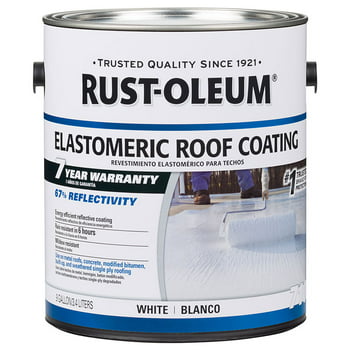 White, Rust-Oleum Elastomeric Roof Coating, Gallon