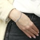 thumbnail image 3 of Pulsera de plata chapada en cobre blanco de 18cm, colgante de moda, 3 of 8