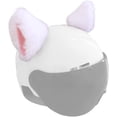 thumbnail image 2 of 2 Pcs Plush Cat Ears For Helmet Cute Animal Ears Helmet Decorations Helmet Accessories For Snowboarding Cycling Skiing Black 2 of 12