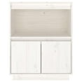 thumbnail image 4 of vidaXL Sideboard White 60x34x75 cm Solid Wood Pine, 4 of 5