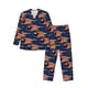 thumbnail image 1 of Fotbe Bowling Ball And Flame Pijama de Hombre con Estampado de Manga Larga, Conjunto de 2 Piezas, Ropa de Dormir Suave y Cómoda con Bolsillos-Large, 1 of 7