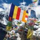 thumbnail image 2 of Polyester Bandera Budista Buddha Buddha Budismo Budismo Bandera para bendición, 2 of 6