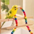 thumbnail image 5 of Natural Wood Bird Stand Perch, Robust Solid Wood Perching Pole, Essential Enrichment Accessory for Parrot Cages, 5 of 6