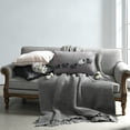 thumbnail image 2 of JWH Embroidered Sheep Lumbar Pillow Cover 12x20inch Soft Cotton Canvas Gray Farmhouse Decorative Throw Pillow Case for Sofa Bed Living Room Decor, 2 of 10