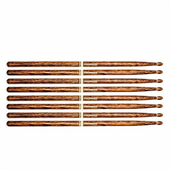 4 PACK Promark TX5BW-FG Classique 5B Baguettes de Feu Trempé Hickory TX5BW-FG-4