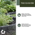 thumbnail image 3 of Tierra Verde 3.25"H x 48"L x 3.24"D Roman Stone Recycled Garden Border Kit, Grey, 2-Pack, 3 of 8
