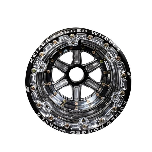 Keizer 15178SPBCFBLT 15x17 Beadlock Wheel, 6-Tab, 7 Inch Offset