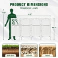 thumbnail image 7 of Devoko Fence Privacy Screen,4 Panels Outdoor Screen Enclosure for Patio & Yard, Resin Fence Panels Ideal for Hiding Air Conditioner and Trash Can, White, 7 of 7