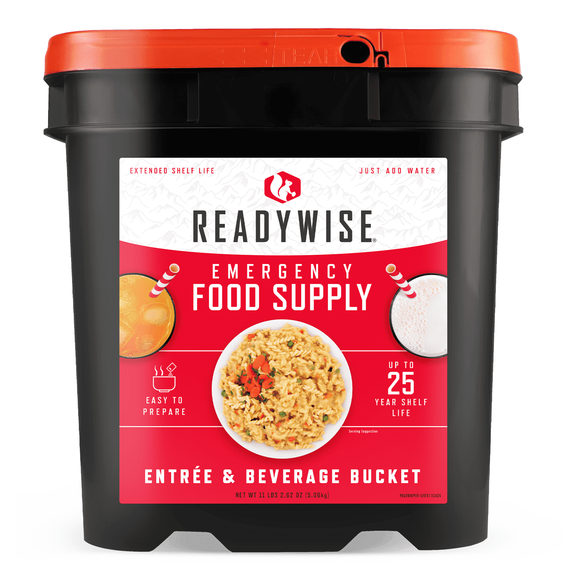ReadyWise Emergency Food Supply, 120 Serving Entree and Beverage