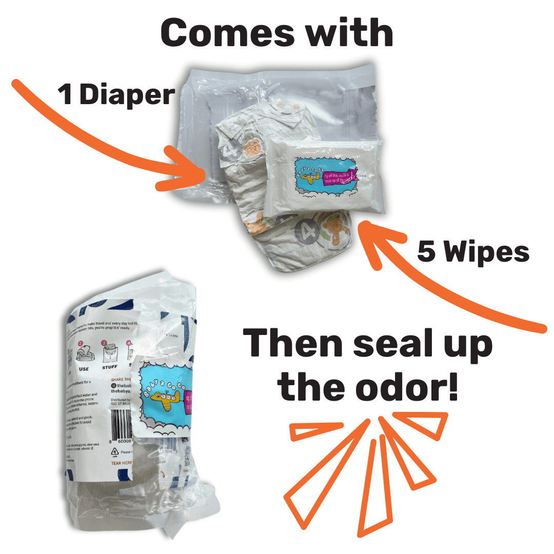 Baby a GoGo ON-THE-GO Diaper Kit, Sz. 3