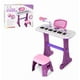 thumbnail image 3 of Piano Musical Infantil Electrico Con Banco Y Microfono Niños Violeta, 3 of 5