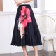 thumbnail image 4 of Gibobby faldas para mujer invierno Longitud A-line Falda plisada para mujer Falda plisada con cintura estampada Falda Falda medio elástica(Multicolor, Talla única), 4 of 5