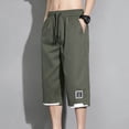 thumbnail image 5 of Bjutir Summer Casual Shorts Men Shorts With Pockets Plus Size Pants Green L, 5 of 6