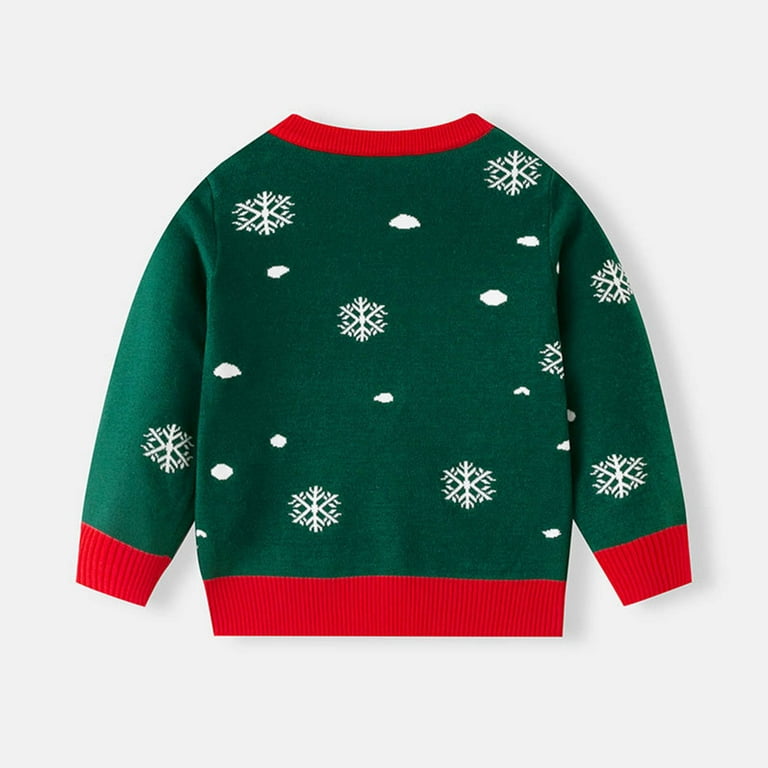 Lopecy-Sta Christmas Sweater for Toddler Girls (3-8Y), Kids Ugly