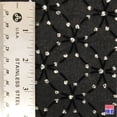 thumbnail image 4 of Flocking Mesh Stretch Sequin Fabric in Black/Silver 64" Wide, 4 of 5