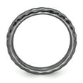 thumbnail image 3 of Sterling Silver Black-Plated Hammered Ring, 3 of 10