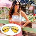 thumbnail image 2 of Men's Sunglasses Retro Pilot Sunglasses unisex Gift Toad Mirror, 2 of 5