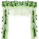 thumbnail image 4 of Flores artificiales, glicina artificial, decoración del hogar, cada hebra mide 110 cm de largo, de seda, para bodas, en casa, jardín, fiesta, 12 piezas (blanco) WD.WDQZL Hogar, 4 of 7