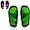 GREEN BLACK, variant on Vizari Slip-In Soccer Shin Guards for Adults and Youth | Lightweight Protective Shin Pads for Men and Women - GREEN/BLACK, S