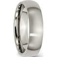 thumbnail image 4 of Titanium Brushed 6mm Half Round Band (Size 14) Made In China tb25-14, 4 of 5