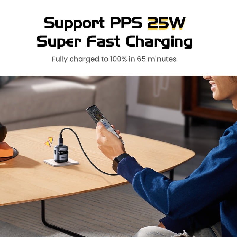 UGREEN Uno2 30W USB C Robot Charger, Gray