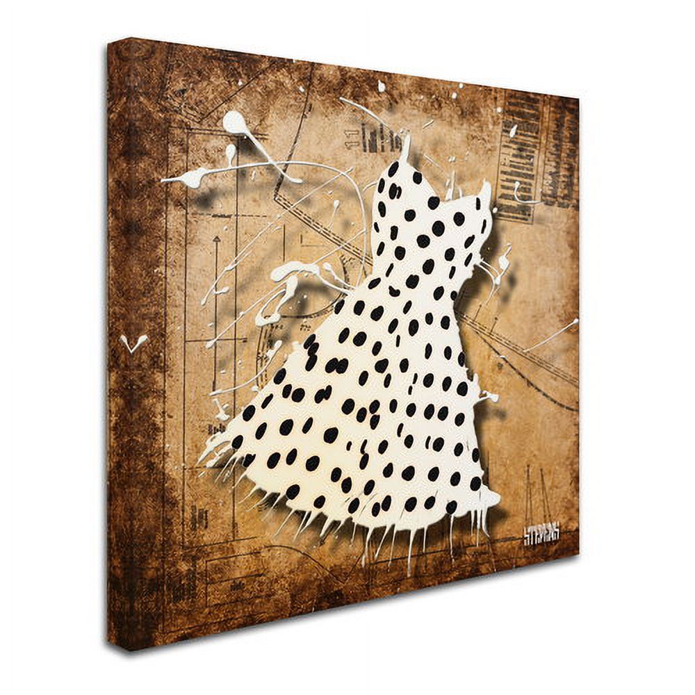 Trademark Fine Art "Black on White" Canvas Art by Roderick Stevens