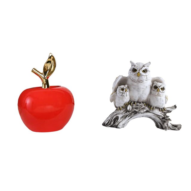 Estatua,Escultura de fruta artificial,estatua y artesanía,Colección de figuras de cerámica para decoración del hogar,Figuras de búho,Figuras de búho,animales
