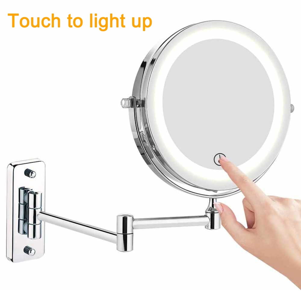 Details about  / Whole Body Mirror Wall Mounted LED Lighted Vanity Backlit Bedroom Bathroom Light