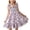 E023-Purple, variant on hengsof Girls Summer Bowknot Smocked Sleeveless Dress Floral Print Ruffled Hem Casual Cute Princess Sundress for 3-8 Years