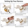 thumbnail image 3 of Dog Harness Soft Suede Fabric Pet Vest Step In Adjustable Reflective _jiue, 3 of 5