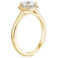 thumbnail image 4 of KDSJSXW Stainless Steel Rings for Women Large Gemstone Diamond Fashion Ring for Women Fashion Jewelry Popular Accessories Holiday Gift for Wife Pinky Ring Non Tarnish Gold Rings (Gold,9), 4 of 6
