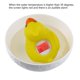 thumbnail image 5 of Baño de niños de dibujos animados pequeño termómetro de pato flotante boya fácil de leer, herramienta de prueba de temperatura del agua para bañera de hidromasaje Jumbo Swimmin, amarillo Feliz Sencillez, 5 of 5