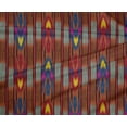 thumbnail image 4 of oneOone Tissu Lycra Polyester Rayé Tissu Imprimé Ikat 1 Yard 56 Inch Wide, 4 of 4