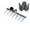 D D, variant on Heavy Duty Garden Rake High Carbon Steel Cultivator Hoe for Weeding Digging Planting Multi Purpose Metal Claw Durable Stable Hand Tool for Farming Flower Vegetable Soil Loosening