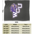 thumbnail image 3 of Western Carolina University Fleece Blanket, Very Soft Microfiber Flannel Blanket for Couch Warm and Cozy for All Seasons, 3 of 6