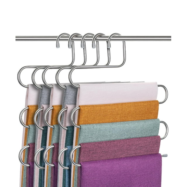 Mr. Pen- Pants Hangers Space Saving, 5 Pack, Pant Hangers Space Saving, Hangers for Pants Hanger, Pant Hanger for Pants, Hangers Pants, Jeans Hangers Space Saving, Jean Hangers Space Saving