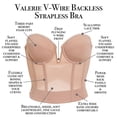 thumbnail image 6 of Valerie Backless Strapless  V-Wire Plunge Bustier Bra, 6 of 7