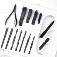 thumbnail image 3 of Deluxe Stainless Steel Manicure Set - 25-Piece Nail Care Kit with Travel Case, 3 of 4
