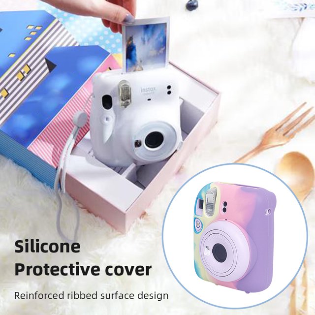 Silicone Camera Sleeve Dustproof Soft Shell Protective Cover for Instax Mini 12