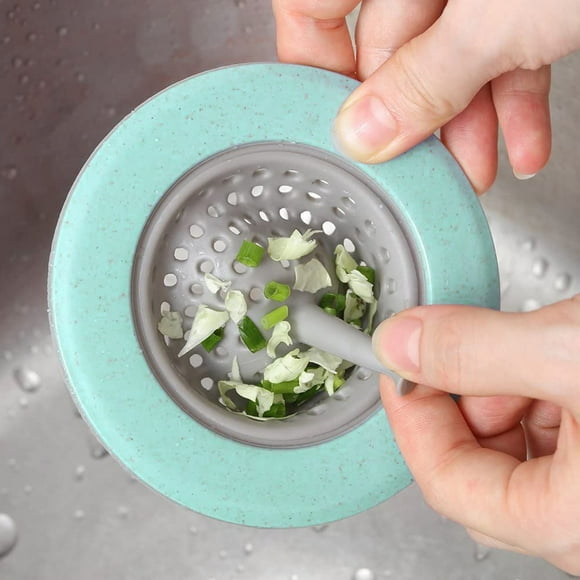 Tapón de drenaje para baño, 4 piezas, filtro de silicona para fregadero de cocina, filtro de pelo para alcantarillado, colador de silicona para fregadero de cocina, diseño revolucionario