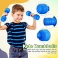 thumbnail image 3 of HIAKDOFT 3Pairs Assorted Color Dumbbells for Fitness Hand Eye Coordination PVC Material, 3 of 7