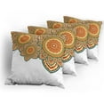 thumbnail image 5 of Ambesonne Ethnic Throw Pillow Cover 4 Pack, Paisley Eastern Oriental, 18", Multicolor, 5 of 7
