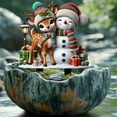 thumbnail image 5 of Merry Christmas Acrylic Garden Sign - Cute Snowman & Reindeer Printed Yard Stake, Outdoor Flower Pot Decor, Artistic Lawn Ornament for Christmas Holiday & Winter Garden Display, Multicolor, 10*11.8in, 5 of 5